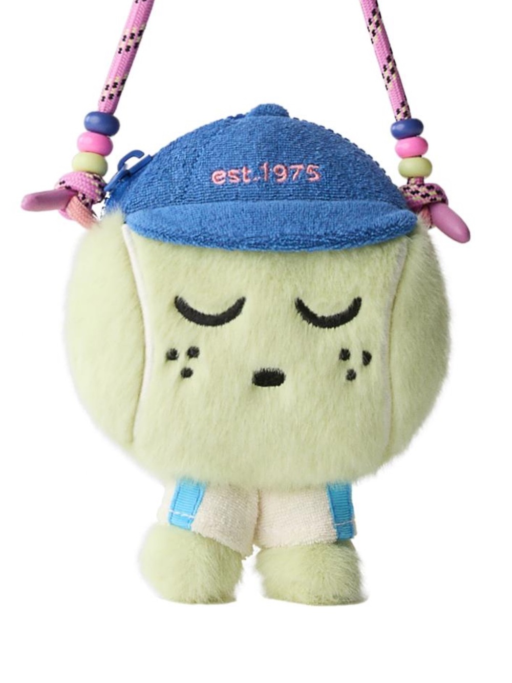 Zara tennis ball Crossbody Bag - Green with Blue Cap